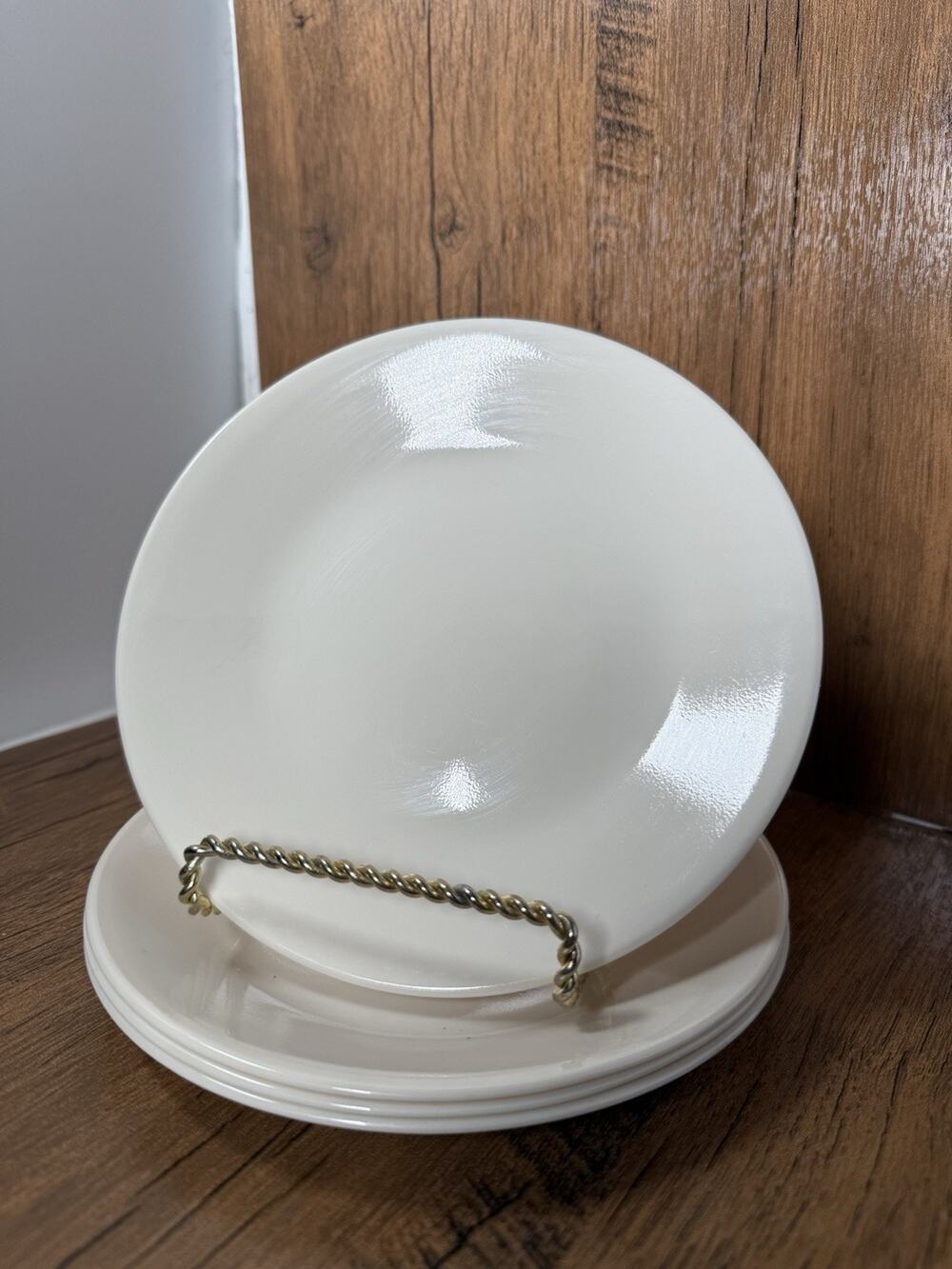 Corelle Corning Bread Butter/Dessert Plates Sandstone { Set of 4 } Beige